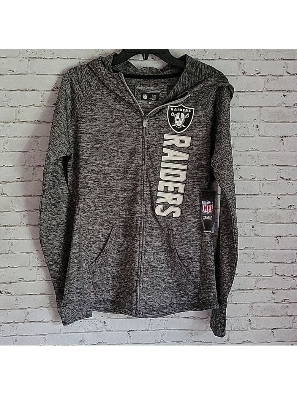 Las Vegas Raiders, NFL Team Apparel, Women's Full-Zip Jacket, Size Small.